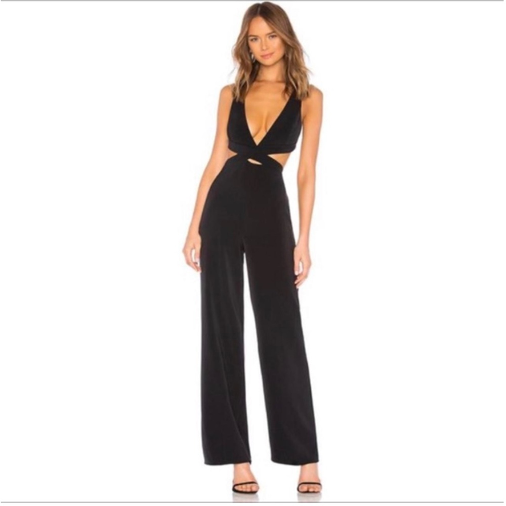 NBD x NAVEN Madeline Jumpsuit in Black xxs